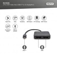 DIGITUS USB-C - 2x DP MST Video Hub DP 1.4, 4K/60Hz