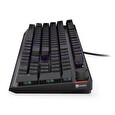 Endorfy herní klávesnice Thock Blue / USB / blue sw. / drátová / mech. / US / / PBT double-shot keycaps / černá RGB