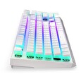 Endorfy herní klávesnice Thock Wireless Red Onyx White Pudding / red sw. / bezdrátová / mech. / US layout / bílá RGB