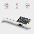 AXAGON PCEE-GRL, PCIe síťová karta - 1x Gigabit Ethernet port (RJ-45), Realtek 8111L, vč. LP