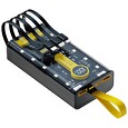 PATONA powerbanka s osvětlením, 20000mAh Li-Pol 3A - LCD, USB, Micro-USB, USB-C, Lightning, integrované kabely, PD 22,5W
