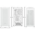 be quiet! skříň SHADOW BASE 800FX / ARGB / 4x140mm ARGB fan / USB-C / 2xUSB 3.0 / tvrzené sklo / bílá