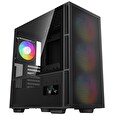 DEEPCOOL skříň CH560 Digital / MidT/ 3x140 a 120mm ARGB fan / USB 3.0 / USB-C/ tvrzené sklo / digitální displej / černá