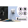 Síťový adaptér Viking AC22, rozbočovač, 4 výstupy