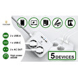 Síťový adaptér Viking AC23, rozbočovač, 5 výstupů