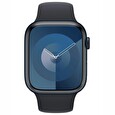 Apple Watch Series 9 45mm Temně inkoustový hliník s temně inkoustovým sportovním řemínkem M/L