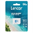 Lexar paměťová karta 64GB FLY High-Performance 1066x microSDXC™ UHS-I, (čtení/zápis:160/60MB/s) C10 A2 V30 U3