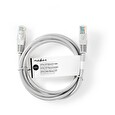 Nedis CCGL85101GY150 - Síťový Kabel Cat 5e U/UTP | RJ45 Zástrčka | RJ45 Zástrčka | 1.00 m | Kulatý | PVC | Šedá