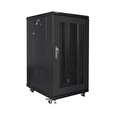 LANBERG Volně stojící skříň 19" 22U/600x800 černá (RAL9004) (v rozloženém stavu)