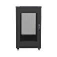 LANBERG Volně stojící skříň 19" 22U/600x800 černá (RAL9004) (v rozloženém stavu)