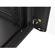 LANBERG Nástěnná jednodílná skříň 19", 9U 570x450 snadná a rychlá montáž (v rozloženém stavu) černá (RAL9004)