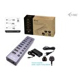 I-TEC datový a nabíjecí HUB USB 3.0/USB-C/ 9x port/ LAN + Power Adapter 60W