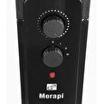 Olejový radiátor G21 Merapi černý, 11 žeber, 2500 W