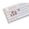Genesis herní mechanická klávesnice THOR 404/RGB/Gateron Yellow Pro/Drátová USB/US layout/Bílá