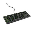 Genesis herní mechanická klávesnice THOR 404/RGB/Gateron Yellow Pro/Drátová USB/US layout/Černá