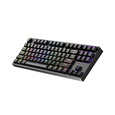 Genesis herní mechanická klávesnice THOR 404/RGB/Gateron Yellow Pro/Drátová USB/US layout/Černá