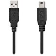 Nedis kabel USB 2.0/ zástrčka USB-A - zástrčka USB Mini-B 5 pinů/ černý/ bulk/ 3m