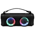 Nedis párty reproduktor/ 1.0/ výkon 24 W/ Bluetooth/ AUX/ USB-C/ USB-A/ 3,5 mm jack/ IPX4/ černý