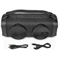 Nedis párty reproduktor/ 1.0/ výkon 24 W/ Bluetooth/ AUX/ USB-C/ USB-A/ 3,5 mm jack/ IPX4/ černý