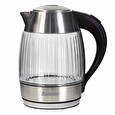Salente StripeGlass, rychlovarná konvice 1,8 l, nerez/skleněná, červené podsvícení