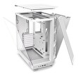 NZXT skříň H6 Flow RGB dvoukomorová / MidT / 3x120mm RGB fan / 2xUSB 3.2 / USB-C / prosklená / bílá