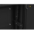 LANBERG Nástěnná jednodílná skříň 19", 4U+3U/540x200, (dodávané složené), nízkoprofilová, plné dveře, černá (RAL9004)