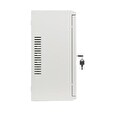 LANBERG Nástěnná jednodílná skříň 19", 4U+3U/540x200, (dodávané složené), nízkoprofilová, plné dveře, šedá (RAL7035)