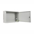 LANBERG Nástěnná jednodílná skříň 19", 4U+3U/540x200, (dodávané složené), nízkoprofilová, plné dveře, šedá (RAL7035)