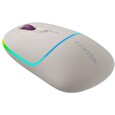Canyon myš optická bezdrátová MW-22, RGB, 800/1200/1600 dpi, 4 tl, BT+2,4GHz, baterie 650mAh, rice