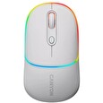 Canyon myš optická bezdrátová MW-22, RGB, 800/1200/1600 dpi, 4 tl, BT+2,4GHz, baterie 650mAh, snow white