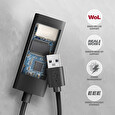 AXAGON ADE-AR, USB-A 3.2 Gen 1 - Gigabit Ethernet síťová karta, Realtek 8153, auto instal