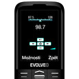 EVOLVEO EasyPhone FS, vyklápěcí mobilní telefon 2.8" pro seniory s nabíjecím stojánkem (černá barva)
