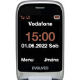 EVOLVEO EasyPhone FS, vyklápěcí mobilní telefon 2.8" pro seniory s nabíjecím stojánkem (červená barv