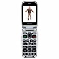 EVOLVEO EasyPhone FS, vyklápěcí mobilní telefon 2.8" pro seniory s nabíjecím stojánkem (červená barv