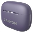 Canyon OnGo 10 ANC, TWS-10 ANC+ENC sluchátka s mikrofonem, BT V5.3 BT8922F, pouzdro 500mAh+40mAh, Quick charge, fialová