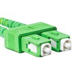 LANBERG optický patch cord SM LC/UPC-SC/APC duplex 2m LSZH G657A1 průměr 3mm žlutá