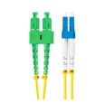 LANBERG optický patch cord SM LC/UPC-SC/APC duplex 2m LSZH G657A1 průměr 3mm žlutá