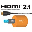 PremiumCord Ultra High Speed HDMI 2.1 optický kabel 8K@60Hz 4K@120Hz 15m zlacený