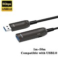 PremiumCord USB3.0 + 2.0 prodlužovací optický AOC kabel A/Male - A/Female 7m