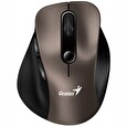 Genius Ergo 9000S Champagne Titanium/ duální Bluetooth + 2,4GHz/ 2400 dpi/ bezdrátová/ tichá/ titanová