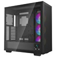 DEEPCOOL skříň MORPHEUS / dvoukomorová / modulární / ATX+ / 3x140mm ARGB fans / 4xUSB / USB-C / digit. displej / černá