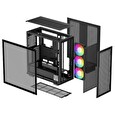 DEEPCOOL skříň MORPHEUS / dvoukomorová / modulární / ATX+ / 3x140mm ARGB fans / 4xUSB / USB-C / digit. displej / černá