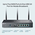 Router TP-LINK ER706W VPN WiFi 6, 1x GWAN + 4x GWAN/LAN + 1x GWAN/LAN SFP, USB, Omáda SDN