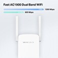 WiFi extender TP-LINK Mercusys ME50G AP/Extender/Repeater - AC1900, 1x GLAN