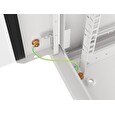 LANBERG Nástěnná jednodílná skříň 19", 15U 600x600 (v rozloženém stavu) šedá (RAL7035)