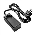 Akyga Nabíječka univerzální AC 230V + USB-A + 2xUSB-C PD 5-20V/max. 5A/65W Quick Charge 3.0 GaN, černá