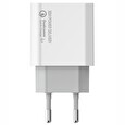 ColorWay 1x USB a 1x USB-C/ turbo síťová nabíječka/ 30W/ 100V-240V/ Bílá