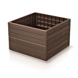 Vyvýšený záhon Prosperplast BASE WOODY hnědý 75,6 cm