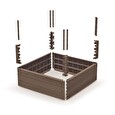 Vyvýšený záhon Prosperplast BASE WOODY hnědý 75,6 cm