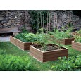 Vyvýšený záhon Prosperplast BASE WOODY hnědý 75,6 cm